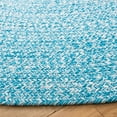 thumbnail image 3 of SAFAVIEH Braided Isidor Solid Cotton Reversible Area Rug, Blue/Ivory, 3' x 3' Round, 3 of 7