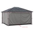 thumbnail image 2 of SUNJOY Rideaux de Remplacement pour gazebos de 13 pi × 15 pi, Gris, 2 of 5