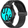 thumbnail image 1 of AIR-Compatible with Ticwatch Pro 5 Smartwatch Bands, 24mm Breathable Soft Silicone Magnetic Butterfly Clousure Sport Replacemet Band Straps Compatible with Ticwatch Pro 5 Android Smartwatch, 1 of 4