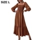 thumbnail image 2 of Vestido informal de verano para mujer, escote cuadrado con volantes, cintura alta, vestidos de cóctel para fiesta, regalo para mujer, 2 of 6