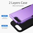 thumbnail image 4 of Entronix Heavy Duty Back Cover Cell Phone Case for Apple iPhone 7, Purple, 4 of 8
