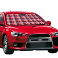 thumbnail image 2 of Kdxio Heart Plaid Print Front Windshield Sun Shade,Folding Auto Sunshade for Car Truck SUV-Small, 2 of 7