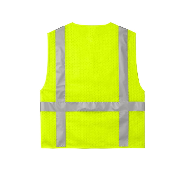 Cornerstone ANSI 107 Class 2 Mesh Six-Pocket Zippered Vest, Safety