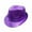 Purple, variant on Shining Sequin Fedora Hat, Adult/Kid Retro Disco Funky Glitter Costume Unisex Party Props Favor Novelty Accessory