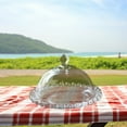 thumbnail image 5 of 5.5'' Clear Glass Cake Stand with Lid Cake Holder Covered Versatile Glass Dome Dessert Stand for Christmas Party Table Centerpiece, 5 of 5
