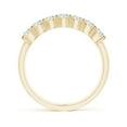 thumbnail image 3 of ANGARA Lab Grown Half Eternity 7 Stone Diamond Wedding Ring for Women in 14K Yellow Gold (Size-3mm| Color-F-G| Clarity-VS) | Anniversary, Jewelry Gift for Women | Lab-Grown Diamond Ring, 3 of 4