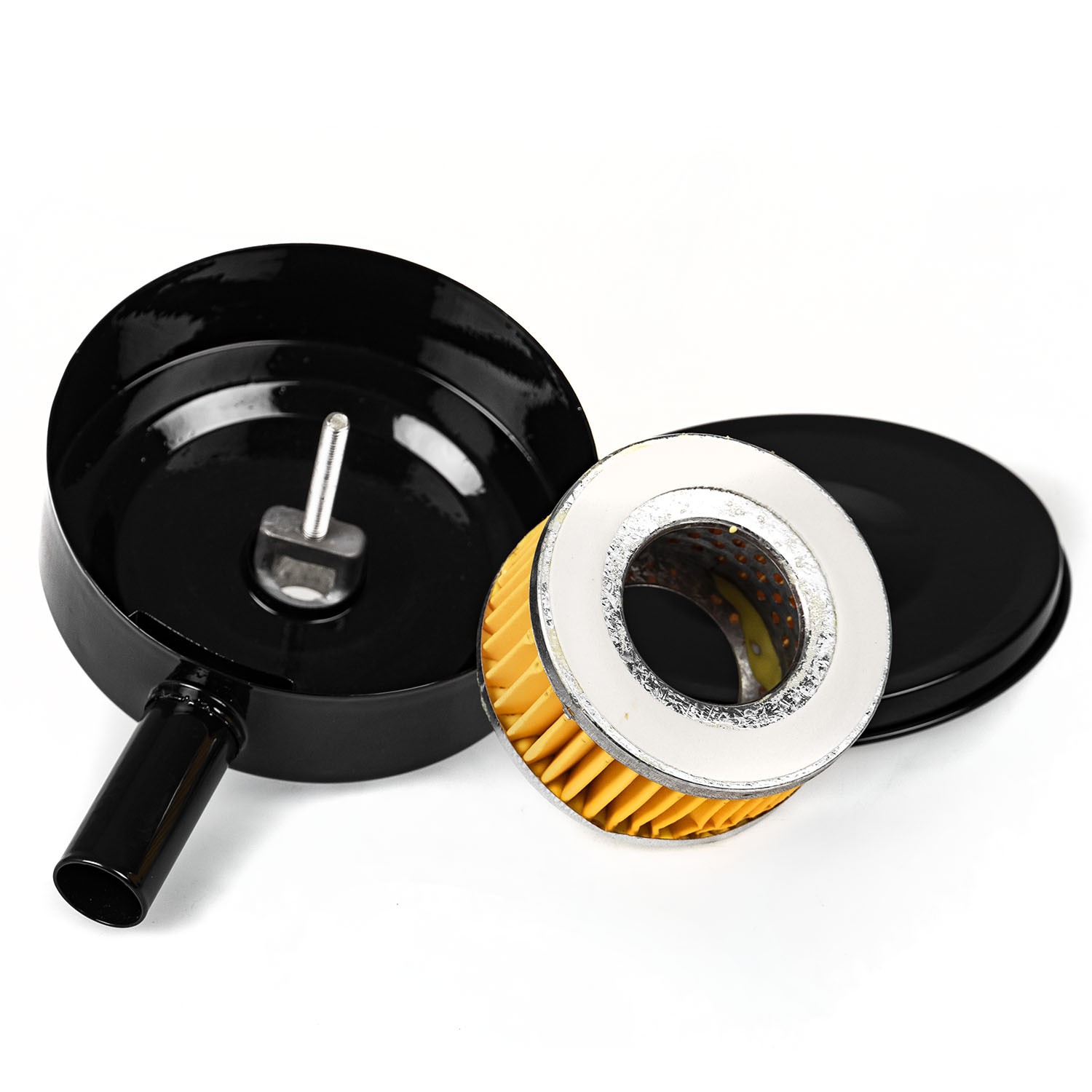 1-3Pcs 3/4" NPT Air Compressor Intake Filter Silencer Metal Housing With Element