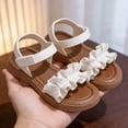 thumbnail image 5 of Tigivemen Toddler Girls Dress Sandals Summer Water Shoes for Kids Flowy Open Toe Sandal with Soft Sole Non Slip White Size 11, 5 of 6