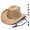 Camel, variant on Western Cowboy Hat for Women Men,Wide Brim Rhinestone Cowgirl Hat Glitter Felt Fedora Country Party Rodeo Costume Accessory