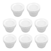 Masteelf 8 Pcs Flowerpot Insert Liners Florist Form Blocks Decoration White