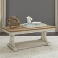 thumbnail image 6 of Farmhouse Reimagined White Rectangular Cocktail Table, 6 of 6