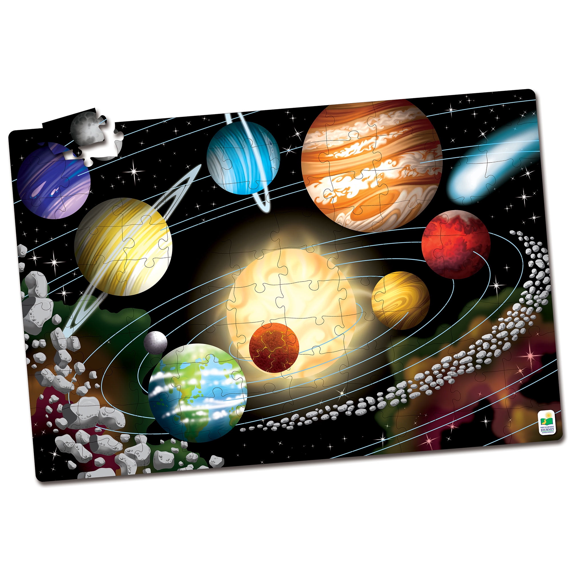 The Learning Journey Puzzle Doubles, Glow In The Dark, Space Walmart