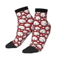 thumbnail image 3 of Salouo Cute Baseball Pattern Unisex Middle Tube Socks,Middle-Finger Knee High Socks Over The Calf Tube Stocking Crew Stockings for Women and Men Tube Socks, 3 of 8