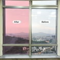thumbnail image 5 of Window Film, Glass Sun Blocking, Heat Control Self Adhesive Pink Window Tint, 9.8x1.97ft for Home Office, 5 of 6