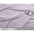 thumbnail image 3 of Soimoi Poly Georgette Fabric Grass & Flamingo Bird Printed Fabric 1 Yard 52 Inch Wide, 3 of 3