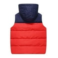 thumbnail image 4 of MEZZALL Kids Girls Boys Sleeveless Vests Winter Fuzzy Hooded Vest Coats Toddler Warm Padded Jackets Outerwear Adorable Tops, 4 of 7