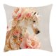 thumbnail image 2 of Funda de Almohada con Estampado Floral de Caballo | Funda de Cojín de Nailon y Licra Suave | Elegante Decoración para El Hogar con Estampado Animal | Cojín para Cabecero de Sofá y Dormitorio | 45 X 4, 2 of 6