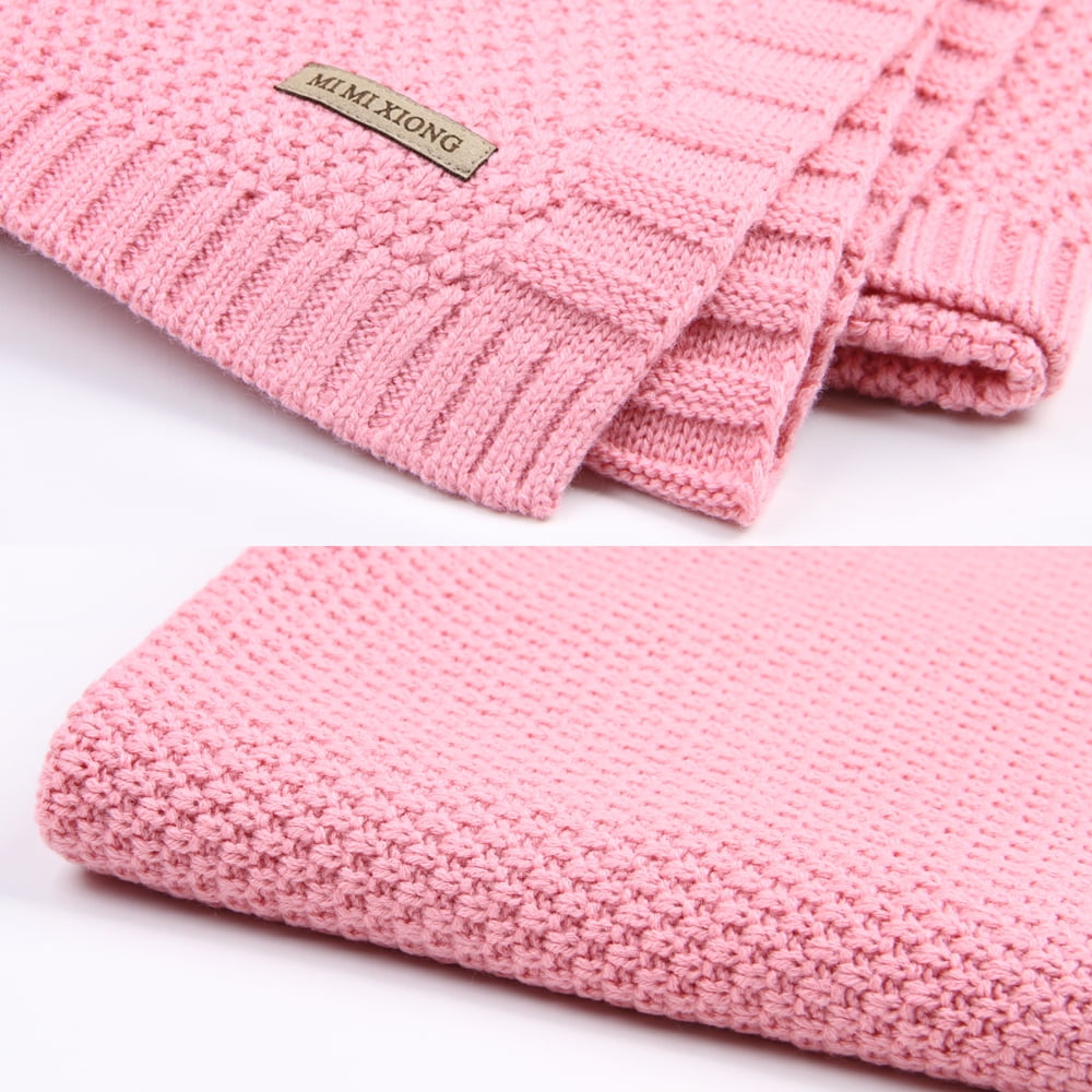 100-organic-cotton-knitted-baby-blanket-for-boys-girls-kids-walmart