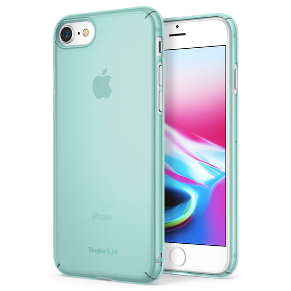 Ringke Slim Case Compatible with iPhone 7, Lightweight Thin Soft Premium Coating Hard PC Cover - Frost Mint