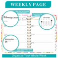 thumbnail image 2 of 2025 Planner Weekly Monthly Flower Planner for Women Men Teacher Agenda Calendar Notebook, 2 of 6