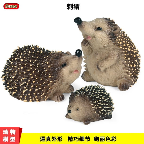 Jungle Wild Small Animals Model Realistic Hedgehog Action Figure Home Decor Figurines Collection Educational Toys Children GiftsM-1445 He Qiyong unisex