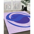 thumbnail image 3 of Ahgly Company Machine Washable Indoor Rectangle Transitional Blossom Pink Area Rugs, 4' x 6', 3 of 7