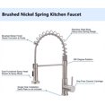 thumbnail image 4 of ERDS-Brushed Nickel Kitchen Faucet with Pull Down Sprayer, Modern Stainless Steel Single Handle Spring Kitchen Faucets for Farmhouse Outdoor RV Camper Laundry Prep Wet Bar Sink 1 Hole, 4 of 4