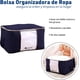 thumbnail image 2 of Set de 8 Bolsas Organizadoras Bluelander para Ropa, Mantas, Edredones, Cobijas, con Asa Reforzada, Azul Marino, 2 of 5