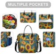 thumbnail image 2 of OBREWU Sunflower Womens Lunch Box for Work,Insulated Large Sunflower Lunch Bag for Women,Loncheras Para Mujer,Leakproof Adult Lunch Bag for Work,Beach,Travel,Picnic,Camping, 2 of 7