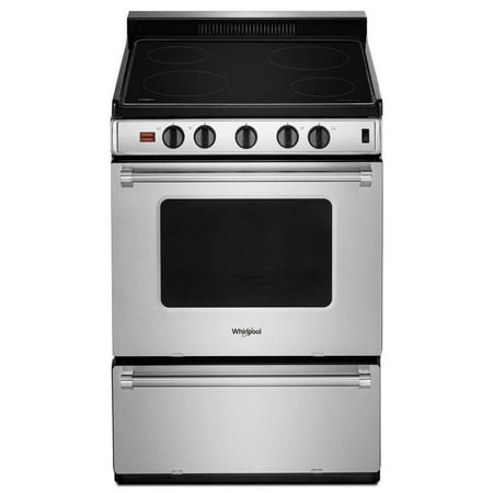 Whirlpool WFE500M4HS 2.96 Cu. Ft. Stainless Single Oven Electric Range