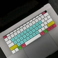 thumbnail image 2 of pitrice Keyboard Cover Laptop Waterproof Dustproof Keyboard Silicone Film Replacement for Macbook Air, Colorful Mint, 2 of 7