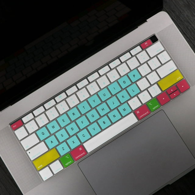 Langgg Keyboard Cover Laptop Waterproof Dustproof Keyboard Silicone Film Replacement for Macbook Air, Colorful Mint