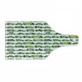 thumbnail image 1 of Cars Cutting Board, Number of Cars with Various Jobs Trucks Sedans Buses Traveling Journey Working, Decorative Tempered Glass Cutting and Serving Board, Wine Bottle Shape, Apple Green, by Ambesonne, 1 of 1