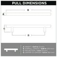 thumbnail image 4 of Liberty 160mm Steel Bar Cabinet Pull, Stainless Steel, 4 of 7