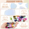 thumbnail image 3 of Uxcell Heart Crystals Stone, Natural Crystal Polished Love Gemstone Rose Quartz Pocket Bulk Set Gifts for Mother Women Colorful White, 3 of 6