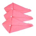 thumbnail image 1 of HOPESHINE Toalla suave para el cabello de ducha para mujer, gorro de secado con turbante para el cabello, gran regalo para mujeres (paquete de 3 rosas rojas), 1 of 5