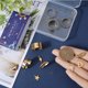 thumbnail image 3 of 8 juegos de 36 anillos de acero inoxidable con dijes dorados, anillos colgantes de metal con forma de estrella, luna y corazón 2024, dijes colgantes ajustables, anillo abierto de moda con estilo., 3 of 6