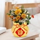thumbnail image 4 of Florero de cerámica, maceta, forma de bolsa de dinero, decoraciones de la , arte de para arreglos florales, decoración de , Dorado BLESIY florero, 4 of 8