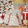 thumbnail image 6 of Naloa Fast Food 2 Drawstring Christmas Bags, 3D Xmas Gift Bags, Christmas Wrapping Bags, Xmas Goodie Bags, Treat Pouch Bags, Party Favor Bags-Small, 6 of 9
