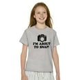 thumbnail image 3 of Im About Snap Funny Photography Pun Crewneck T Shirts Boy Girl Teen Brisco Brands XS, 3 of 6