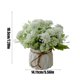 thumbnail image 3 of Artificial Flower With Small Ceramic Vase Fake Silk Variety Flower Balls Flowers Decoration Table Appropriate Home Party Office Wedding, 3 of 6
