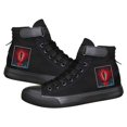 thumbnail image 1 of 2022 Stranger Things, zapatos informales para mujer, zapatos de lona de primavera para mujer, HellFire Club, zapatillas altas negras, zapatillas transpirables de tacón planoBlanco-C39 Deng Xun unisex, 1 of 2