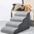 thumbnail image 4 of 1 PCS Gently Sloping Dog Steps Memory Foam Wave Dog Sofa Non-Slip Safety Ramp Stairs for Young and Older Dogs Pet Supplies ShopWise Round, 4 of 23