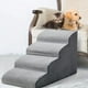 thumbnail image 4 of 1 PCS Gently Sloping Dog Steps Memory Foam Wave Dog Sofa Non-Slip Safety Ramp Stairs for Young and Older Dogs Pet Supplies ShopWise Round, 4 of 23