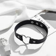 thumbnail image 5 of PU Leather Choker Necklace Adjustable HeartChain Neck US Collar PunkJewelry K0V5, 5 of 11