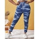 thumbnail image 3 of Botón de talla grande Fly Tie Thie Dye Frayed Jeans Rosegal  Vaqueros de talla grande, 3 of 5