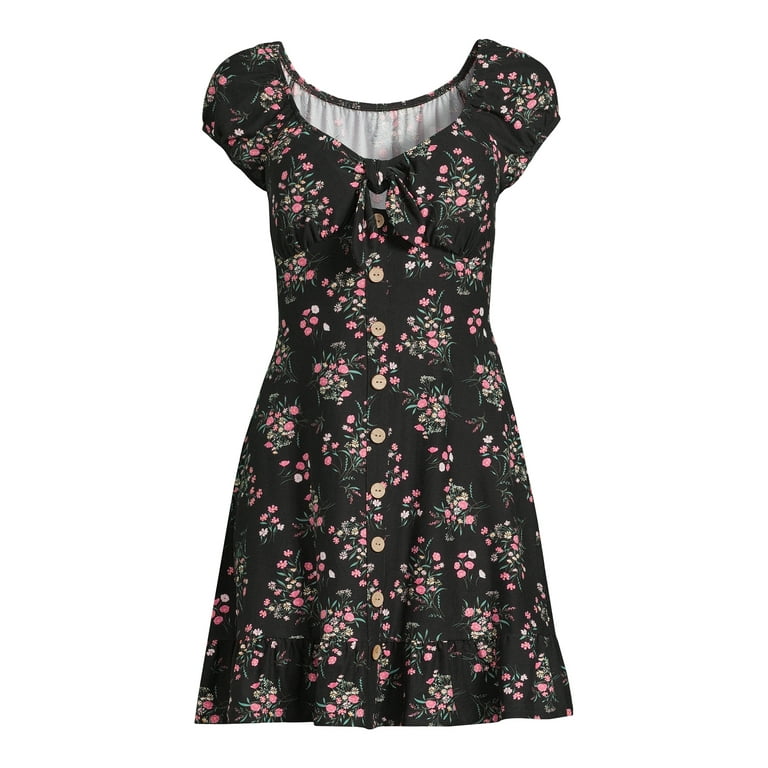 No Boundaries Juniors Button Front Dress Sizes XS 3XL Walmart