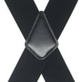 thumbnail image 2 of SUTENGDA Bretelles Larges 2 Pouces pour Hommes Clips Robustes Réglables Élastiques Grande Taille Dos Nageur (Noir), 2 of 4
