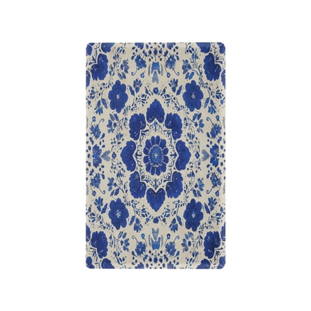 Light Switch Cover Switch Plate Outlet Cover Plug Cover for Electrical Unused Outlet Cover Blue and White Batik Pattern