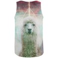 thumbnail image 2 of Galaxy Llama of Namaste Tetrahedron All Over Mens Tank Top Multi X-LG, 2 of 2